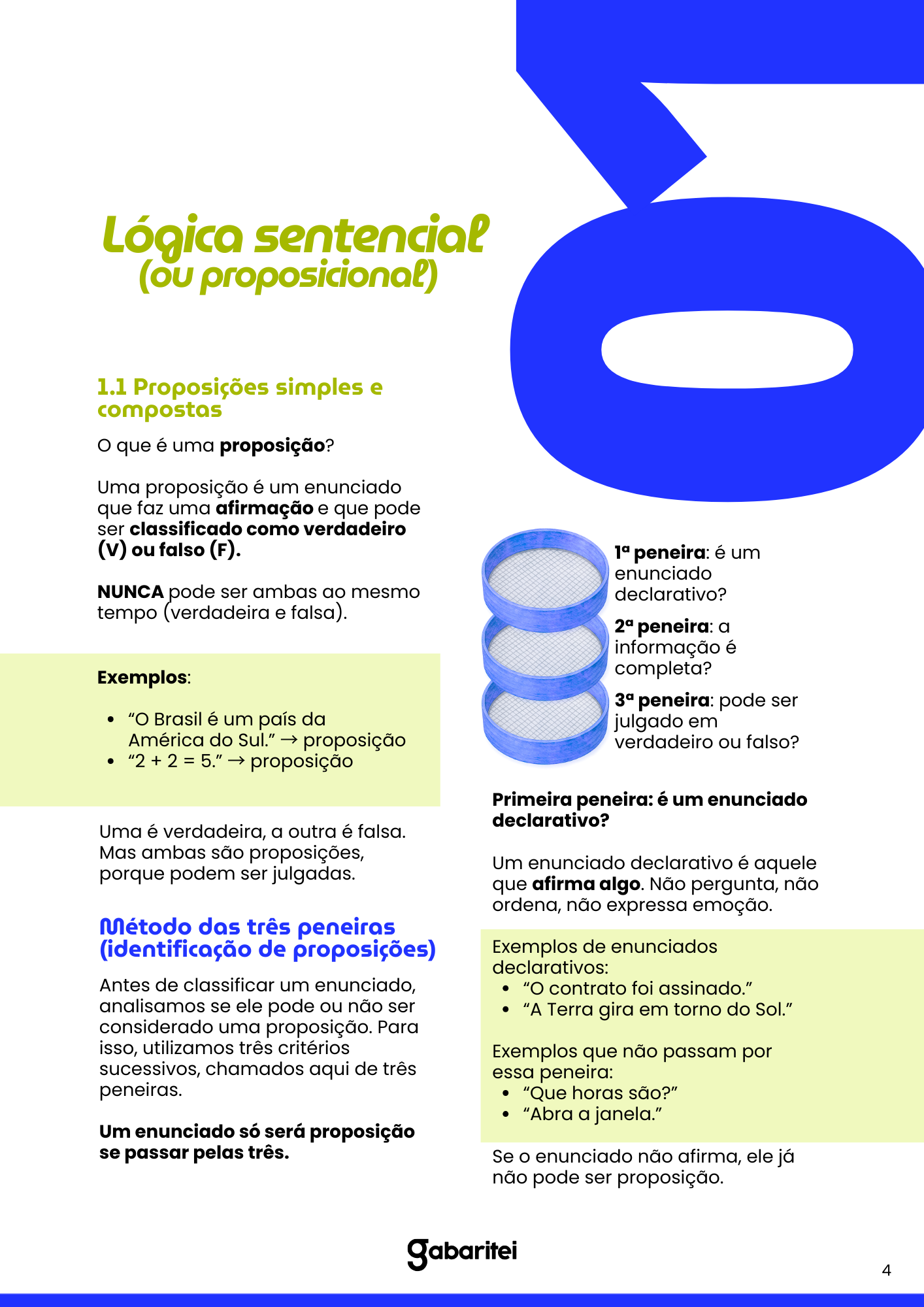 Proposições simples e compostas